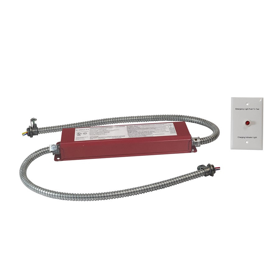 Nora Lighting 7W Emergency LED Driver/Remote Test Switch, Red - NEPK-07LEDUNV