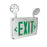 Nora LED Self-Diagnostic Wet/Cold Exit, WH/Green Letters - NEX-720-LED-G-CC