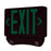 Nora LED Exit/Emergency/Heads, Green Letters/Black Housing - NEX-730-LED-GB