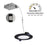 Nora 4" Flat Non-Metallic Can-Less LED Downlight/700Lm/10W/Black