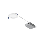 Nora 4" Flat Non-Metallic Can-Less LED Downlight/700Lm/10W/White - NFLAT-R4TWMPW