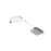 Nora 4" Flat Non-Metallic Can-Less LED Downlight/700Lm/10W/White - NFLAT-R4TWMPW