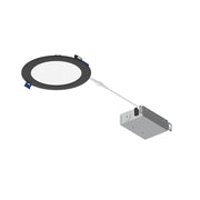 Nora 6" Flat Non-Metallic Can-Less LED Downlight, 1050Lm/13.5W/BK - NFLAT-R6TWB