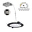 Nora 6" Flat Non-Metallic Can-Less LED Downlight, 1050Lm/13.5W/BK