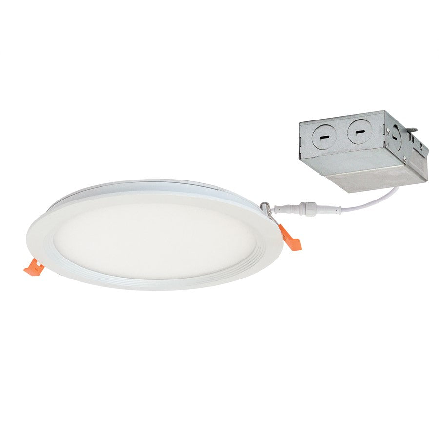 Nora 8" FLIN Rnd Rcs LED/1900lm/20W/Wht, 3500K, Wht - NFLIN-R81535WWLE3