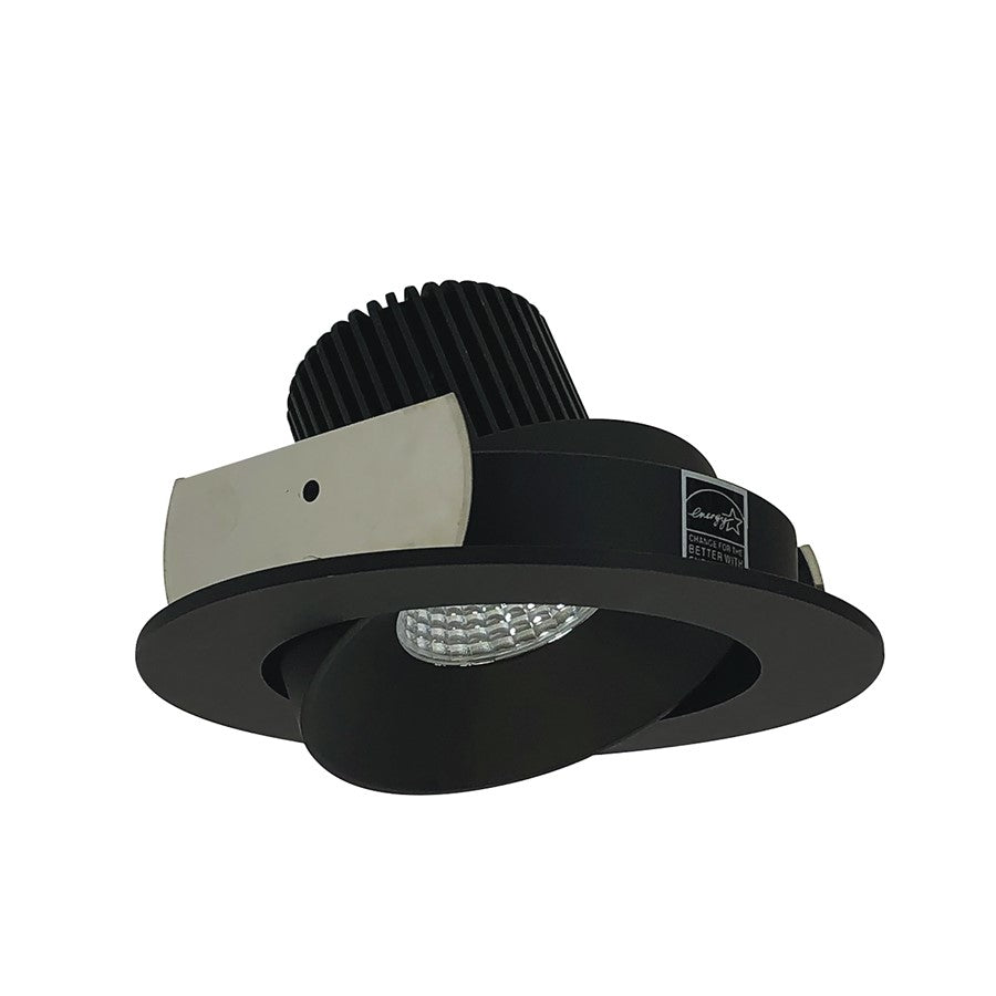 Nora 4" Iolite LED Round Cone Reflector, 14W/2700K, BK/Flange - NIO-4RC27XBB-10