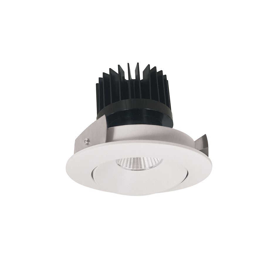 Nora 4" Iolite LED Round Cone Reflector/2700K, White/Flange - NIO-4RC27XWW-HL