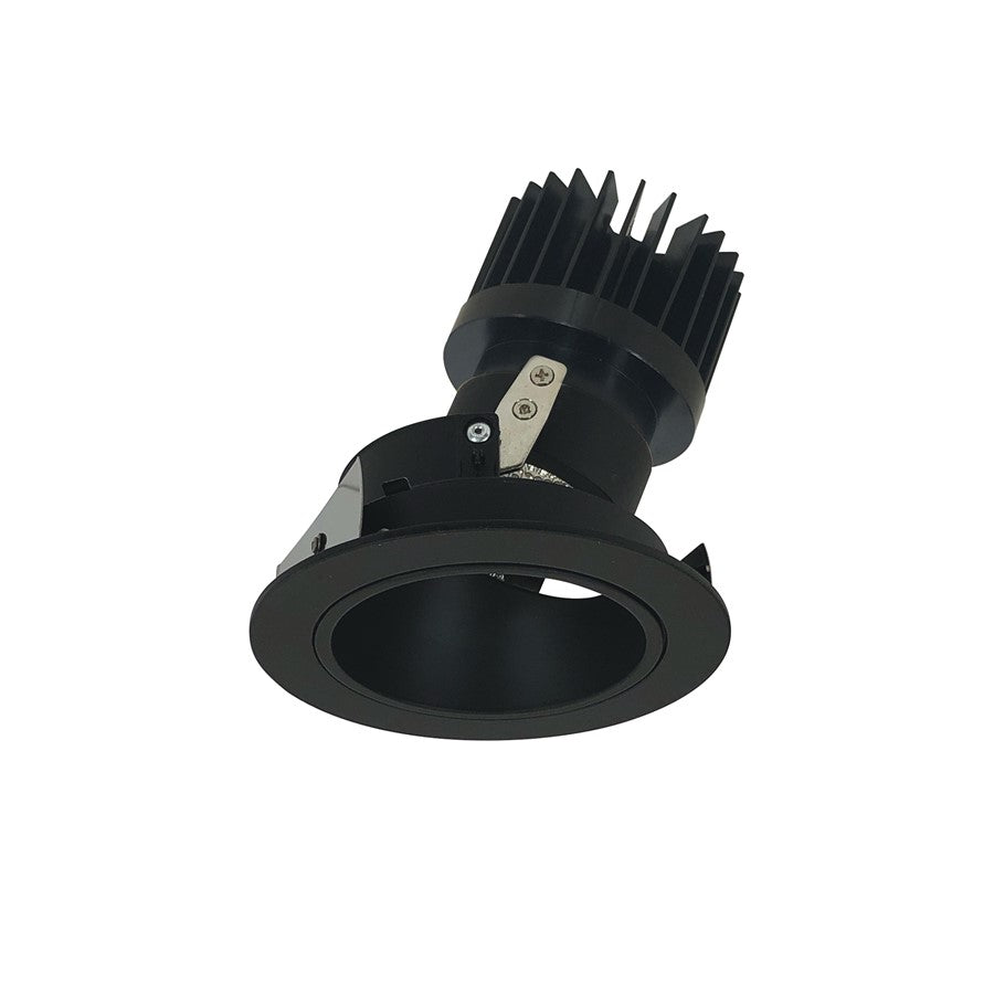 Nora 4" Iolite LED Rnd Adj, 2700K 1500-2000lm Blk Rfl/Blk Flg - NIO-4RD27XBB-HL