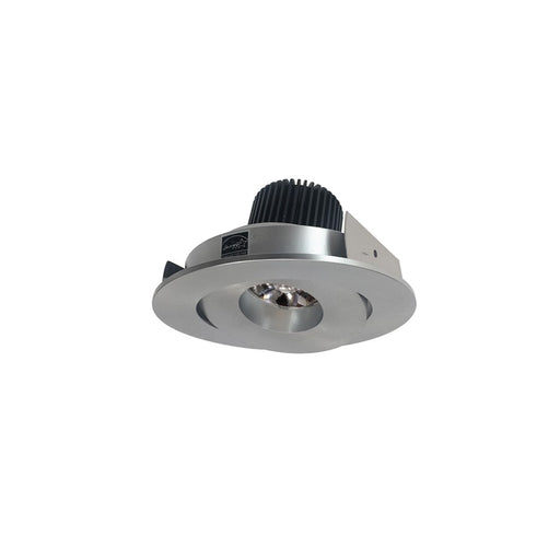 Nora 4" Iolite LED Rnd Adj Gimbal, 10°, 2700K, Natural Metal - NIO-4RG27QNN