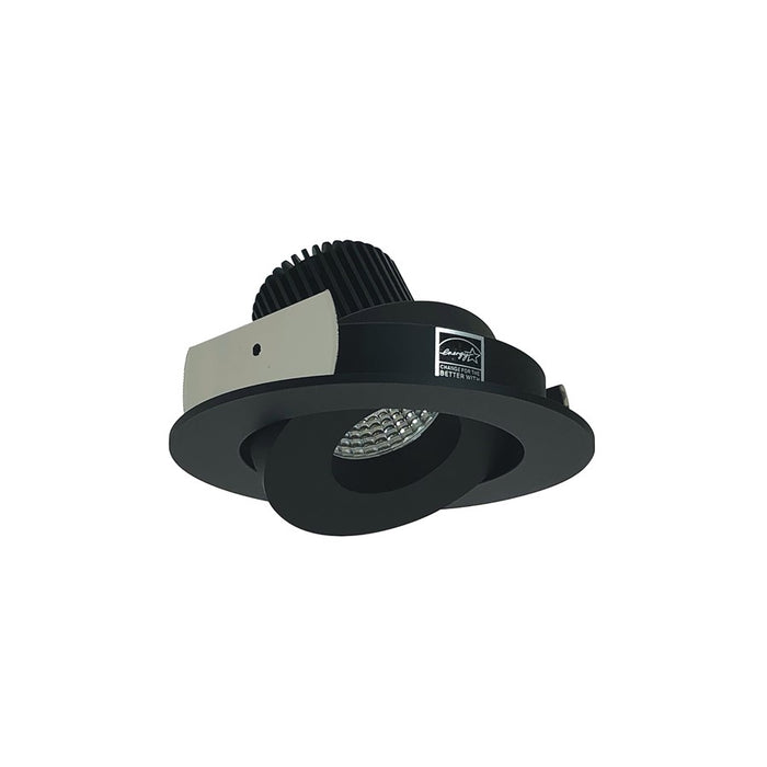 Nora 4" Iolite LED Round Gimbal, 1000Lm/14W/2700K, Black - NIO-4RG27XBB-10