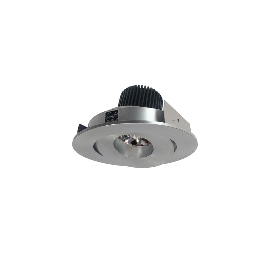 Nora 4" Iolite LED Rnd Adj Gimbal, 10°, 3500K, Natural Metal - NIO-4RG35QNN