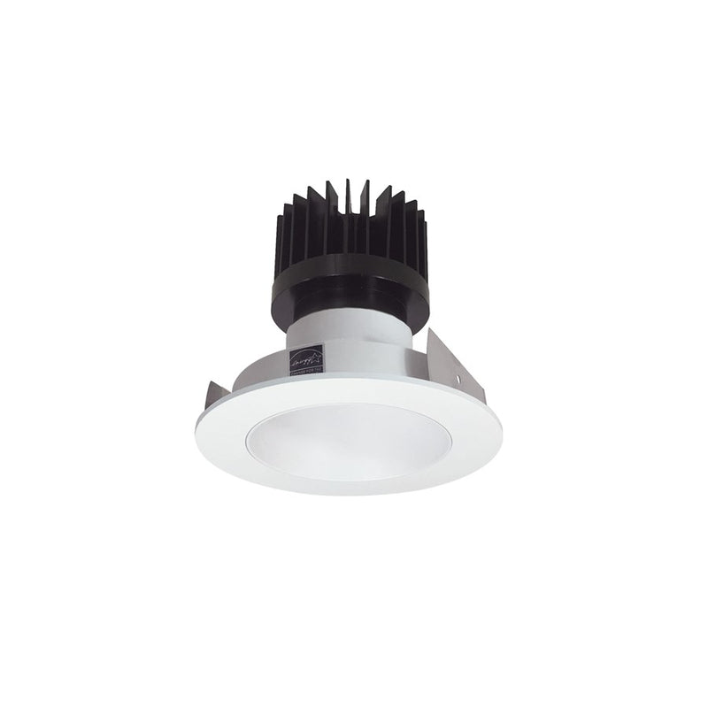 Nora 4" Iolite LED Round Reflector, 3000K, White/Flange - NIO-4RNDC30XMPW-HL