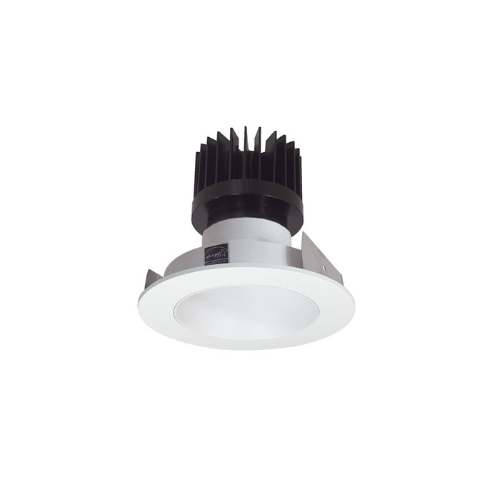 Nora 4" Iolite LED Round Reflector, 3000K, White/Flange - NIO-4RNDC30XMPW-HL