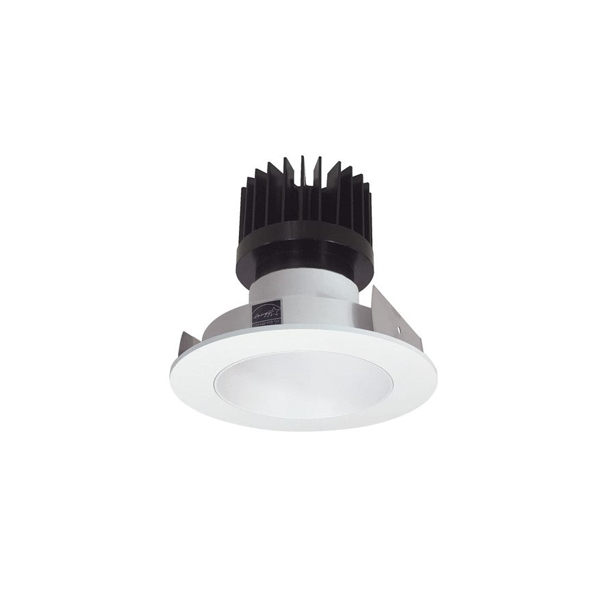 Nora 4" Iolite LED Round Reflector, 3000K, White/Flange - NIO-4RNDC30XMPW-HL