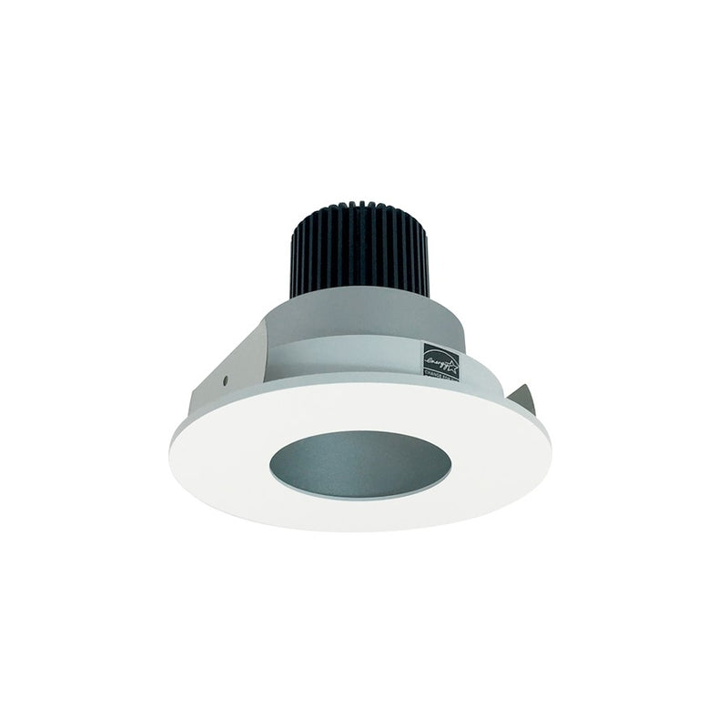 Nora 4" Iolite LED Rnd, 2700K 800lm Haze Pinhole Rfl/MPW Flg - NIO-4RPH27QHZMPW