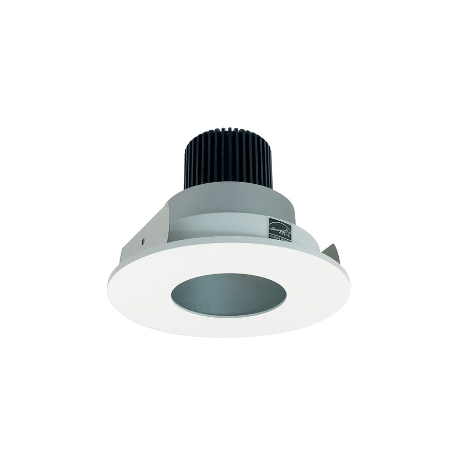 Nora 4" Iolite LED Rnd, 3000K 800lm Haze Pinhole Rfl/MPW Flg - NIO-4RPH30QHZMPW