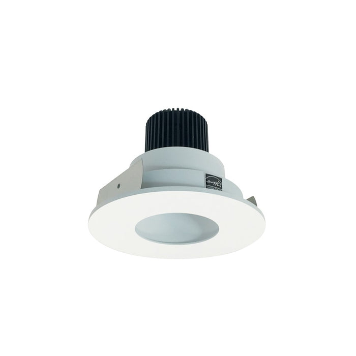 Nora 4" Iolite LED Rnd, 4000K 800lm Blk Pinhole Rfl/MPW Flg - NIO-4RPH40QBMPW
