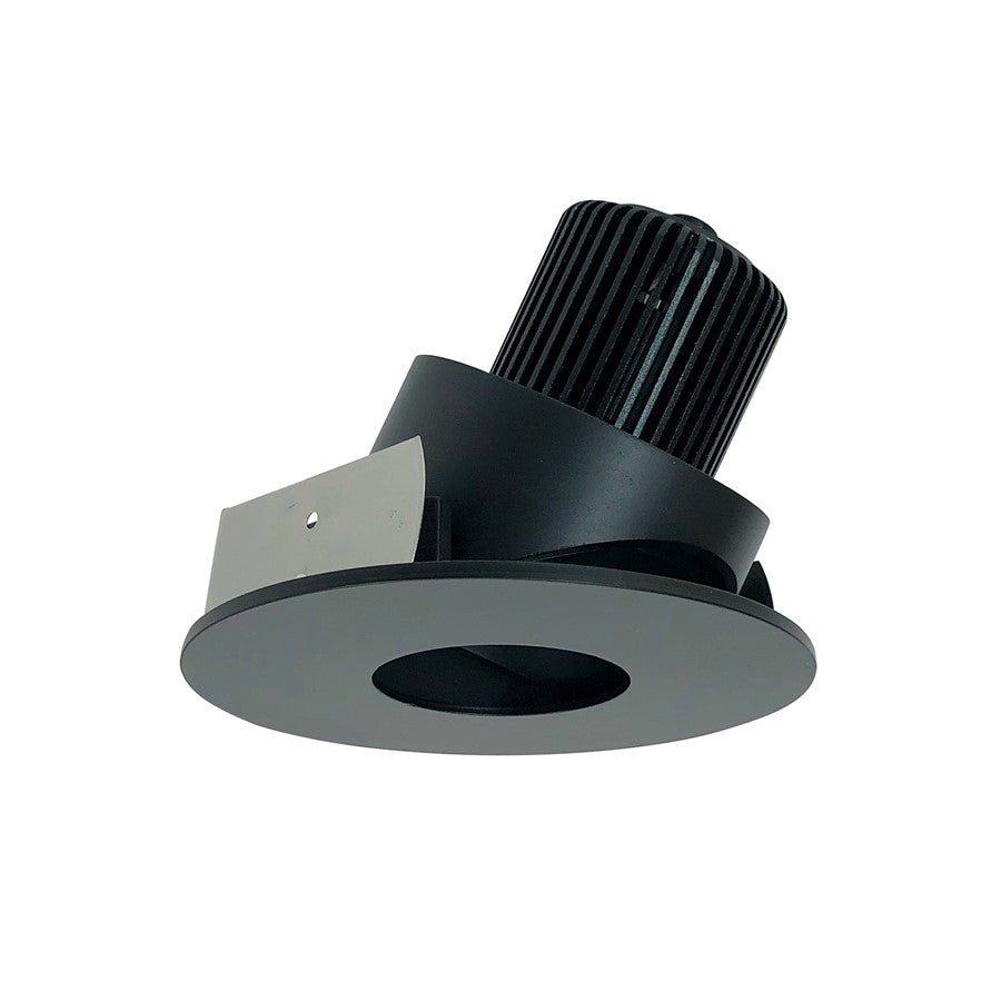 Nora 4" Iolite LED Rnd, 3500K 800lm Blk Pinhole Rfl/Blk Flg - NIO-4RPHA35QBB