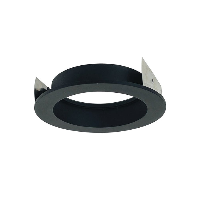 Nora 4" Iolite Trimless To Flanged Converter Accessory, Black - NIO-4RTFABB