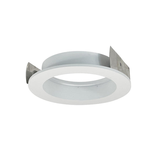Nora 4" Iolite Trimless To Flanged Converter Accessory, Matte WH - NIO-4RTFAMPW