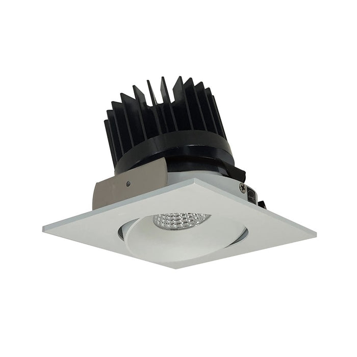 Nora 4" Iolite LED Sq Adj, 2700K HL 1500-2500lm Wh Rfl/Wh Flg - NIO-4SC27XWW-HL