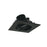 Nora 4" Iolite LED Sq Adj Cone Rfl, 10°, 3500K, Blk Rfl/Blk Flg - NIO-4SC35QBB