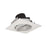 Nora 4" Iolite LED Sq Adj Cone Rfl, 10°, 3500K, Haze Rfl/Wh Flg - NIO-4SC35QHW
