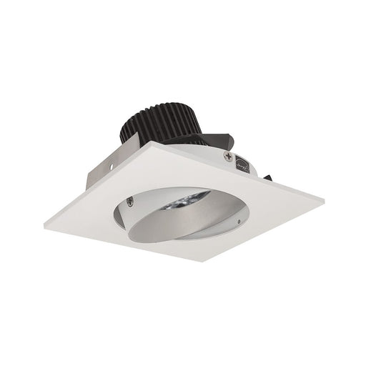 Nora 4" Iolite LED Sq Adj Cone Rfl, 10°, 3500K, Haze Rfl/Wh Flg - NIO-4SC35QHW