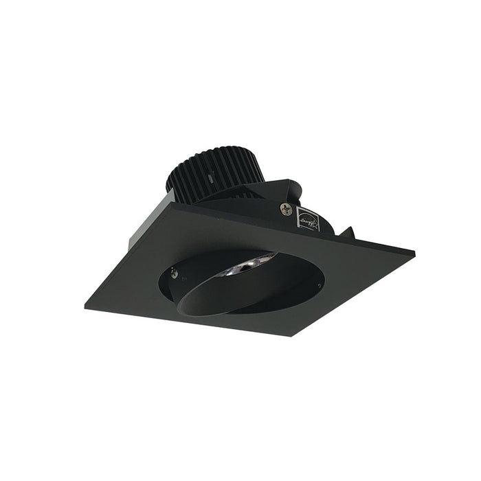 Nora 4" Iolite LED Sq Adj Cone Rfl, 10°, 4000K, Blk Rfl/Blk Flg - NIO-4SC40QBB