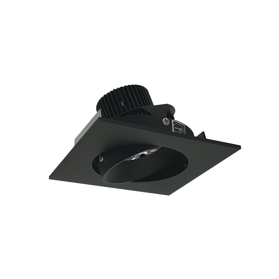 Nora 4" Iolite LED Sq Adj Cone Rfl, 10°, 4000K, Blk Rfl/Blk Flg - NIO-4SC40QBB