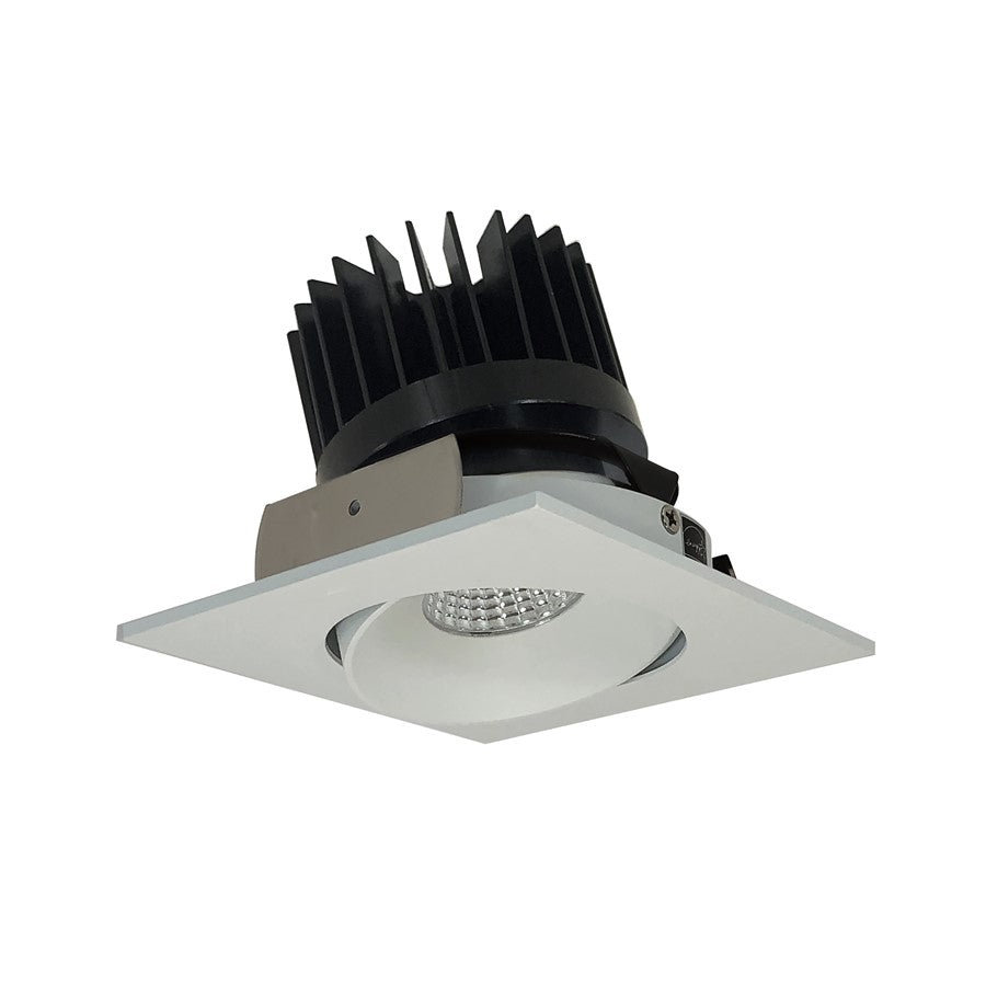 Nora 4" Iolite LED Sq Adj, 5000K HL 1500-2500lm Wh Rfl/Wh Flg - NIO-4SC50XWW-HL