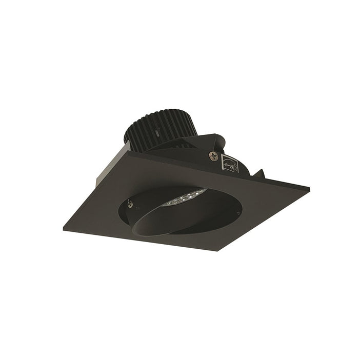 Nora 4" Iolite LED Sq Adj Cone, Comfort Dim, Blk Rfl/Blk Flg - NIO-4SCCDXBB