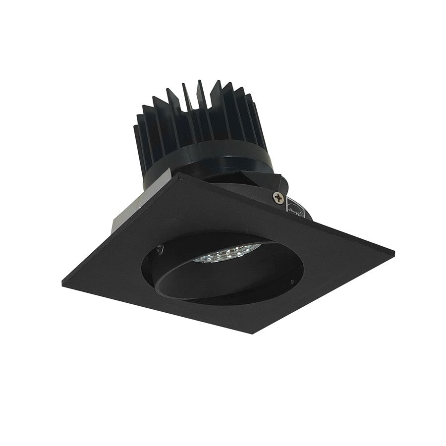 Nora 4" Iolite LED Sq Adj Cone, Comfort Dim 800lm Blk Rfl/Wh Flg - NIO-4SCCDXBW