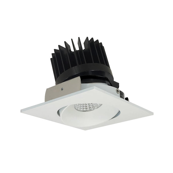 Nora 4" Iolite LED Sq Adj Cone, Comfort Dim, Nat Mtl Rfl/Flg - NIO-4SCCDXNN