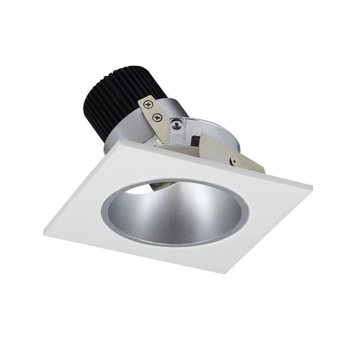 Nora 4" Iolite LED SQ Reflect/RD Aperture, 14W/2700K, HZ/WH FL - NIO-4SD27XHW-10