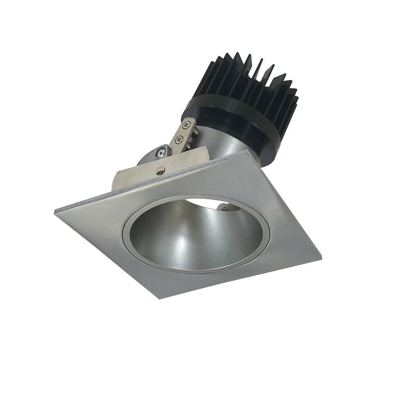 Nora 4" Iolite LED Sq Adj, 2700K 1500-2000lm Nat Mtl Rfl/Flg - NIO-4SD27XNN-HL