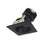 Nora 4" Iolite LED Sq Adj, 3000K 1500-2000lm Blk Rfl/Blk Flg - NIO-4SD30XBB-HL