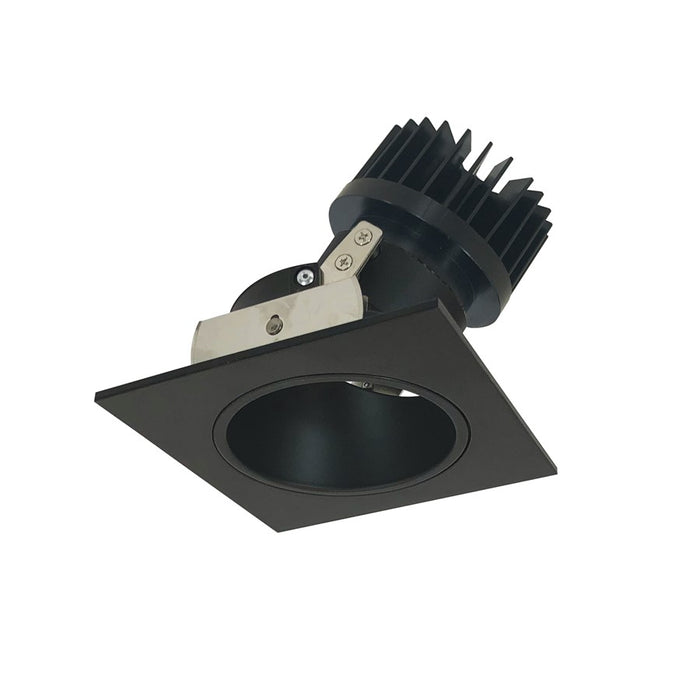Nora 4" Iolite LED Sq Adj, 3000K 1500-2000lm Blk Rfl/Blk Flg - NIO-4SD30XBB-HL