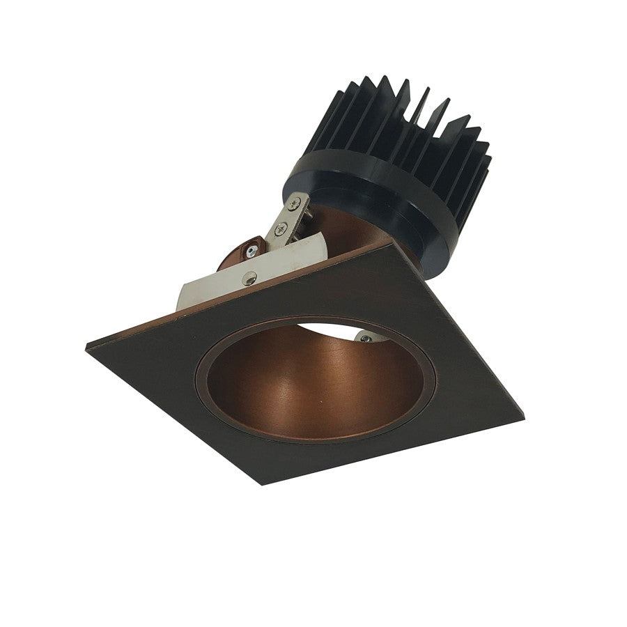 Nora 4" Iolite LED Sq Adj, 4000K 1500-2000lm Brz Rfl/Brz Flg - NIO-4SD40XBZ-HL