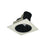 Nora 4" Iolite LED Sq Adj Rfl/Rnd Ap, 5000K 800lm Blk Rfl/Wh Flg - NIO-4SD50XBW