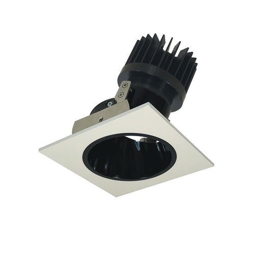 Nora 4" Iolite LED Sq, Comfort Dim 1500-2000lm Blk Rfl/Wh Flg - NIO-4SDCDXBW-HL