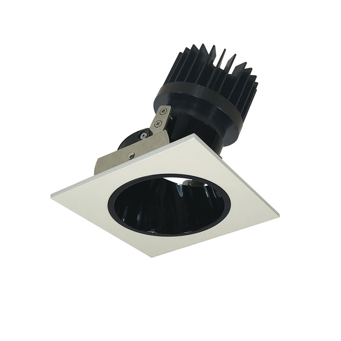 Nora 4" Iolite LED Sq, Comfort Dim 1500-2000lm Blk Rfl/Wh Flg - NIO-4SDCDXBW-HL