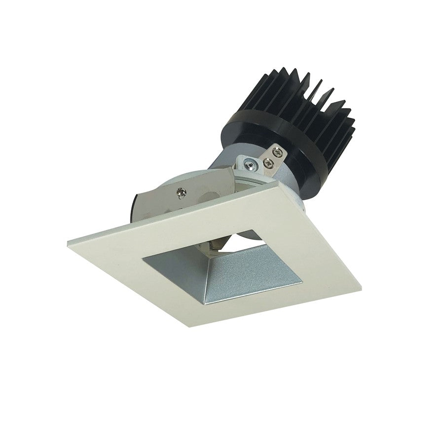 Nora 4" Iolite LED Sq, 2700K 1500-2000lm Haze Rfl/Wh Flg - NIO-4SDSQ27XHW-HL