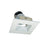 Nora 4" Iolite LED SQ Ref/Aper, 14W/3000K, WH Ref/FL - NIO-4SDSQ30XMPW-10