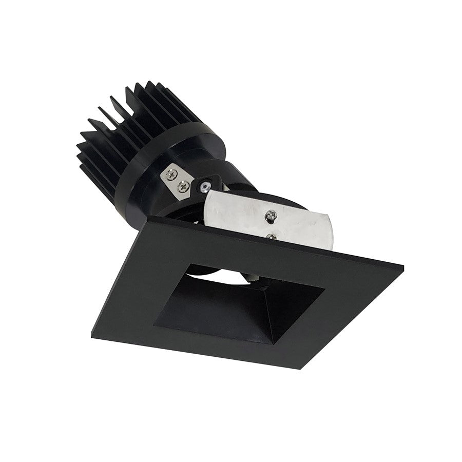 Nora 4" Iolite LED Sq, 3500K 1500-2000lm Blk Rfl/Blk Flg - NIO-4SDSQ35XBB-HL
