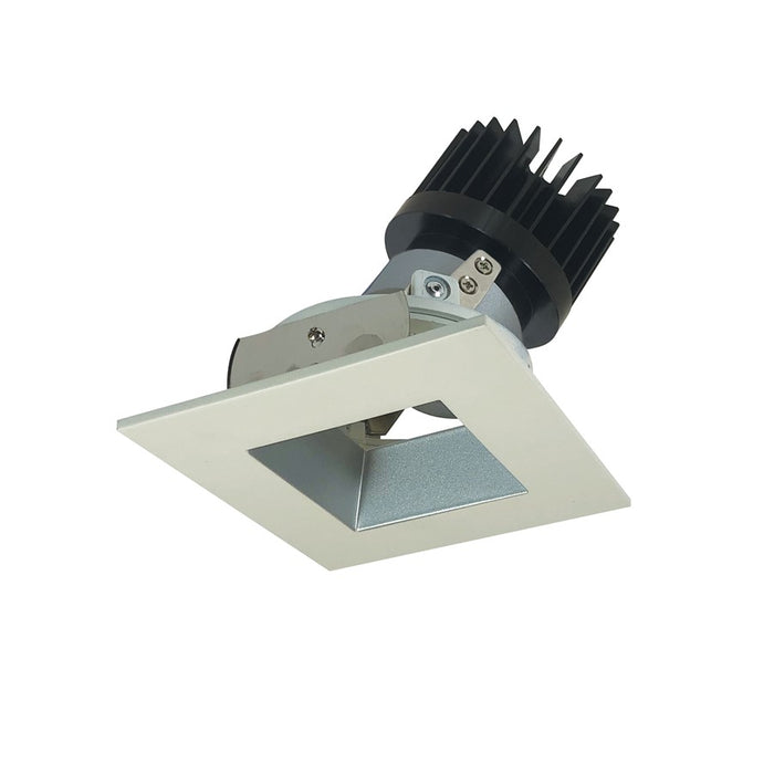 Nora 4" Iolite LED Sq, 4000K 1500-2000lm Haze Rfl/Wh Flg - NIO-4SDSQ40XHW-HL