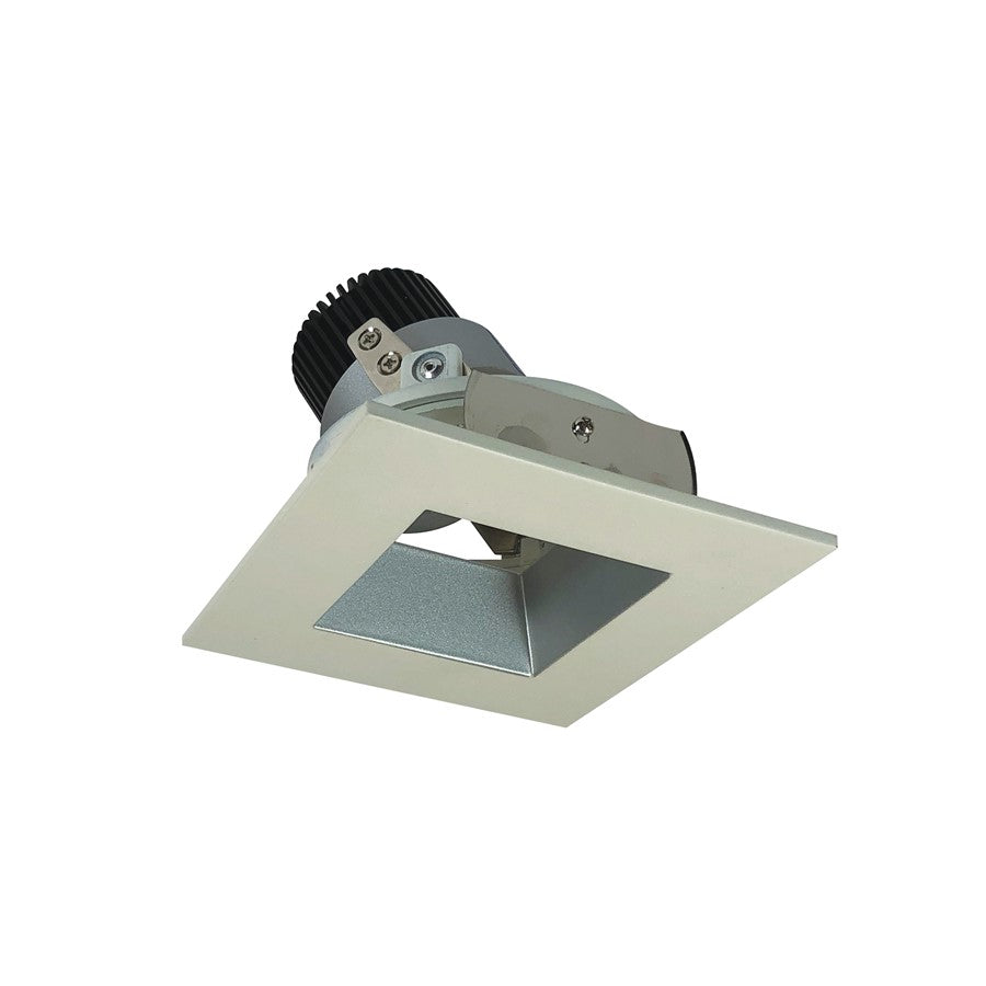 Nora 4" Iolite LED Sq Adj Rfl/Sq, 5000K 800lm Haze Rfl/Wh Flg - NIO-4SDSQ50XHW