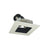 Nora 4" Iolite LED Sq Adj Rfl/Sq, Comfort Dim, Blk Rfl/Wh Flg - NIO-4SDSQCDXBW