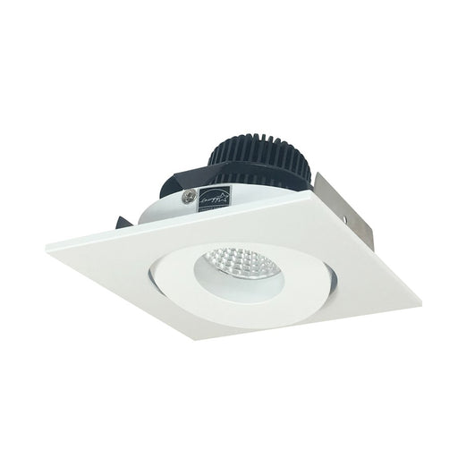 Nora 4" Iolite LED Square Gimbal, 1000Lm/14W/2700K, Matte WH - NIO-4SG27XMPW-10