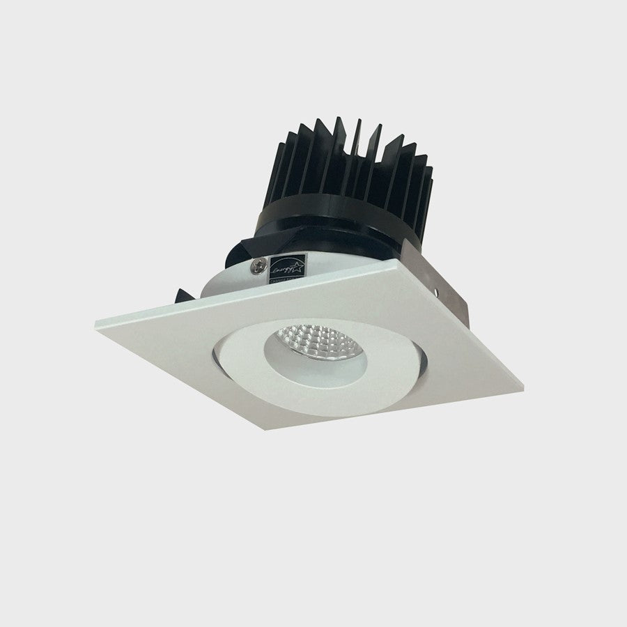 Nora 4" Iolite LED Sq Adj Gimbal, 2700K HL 1500-2500lm Wht - NIO-4SG27XWW-HL